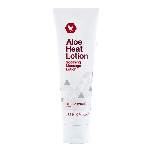 Aloe Heat Lotion Soothing Massage Lotion 4 fl. oz. (118 ml) By Forever (1 X Lotion)
