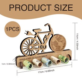 DmDoyy Original Birthday Money Gift, Bicycle Gift, Bicycle Gift, Wooden Gifts for Friends, Family Lovers, Gifts Money Gift