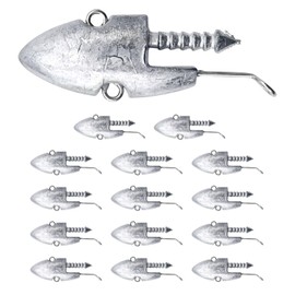 shymie Jig Head Jig Head Worm Fishing Lure Weight Worm Bass Fishing Sea Bass Chinning Flounder Alkaline Shad 17g 28g 15pcs 30pcs