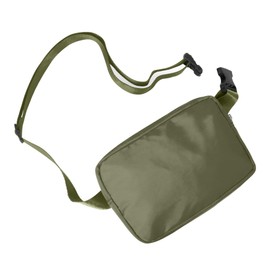 Nollia Belt Bag with Adjustable Strap Waterproof Fanny Pack Everyday Workout Crossbody Sling Bag-Olive