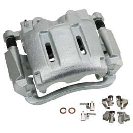 TRQ Front Left Brake Caliper w/Bracket Drivers Side Compatible with 2005-2012 Ford F-250 Super Duty F-350 Super Duty