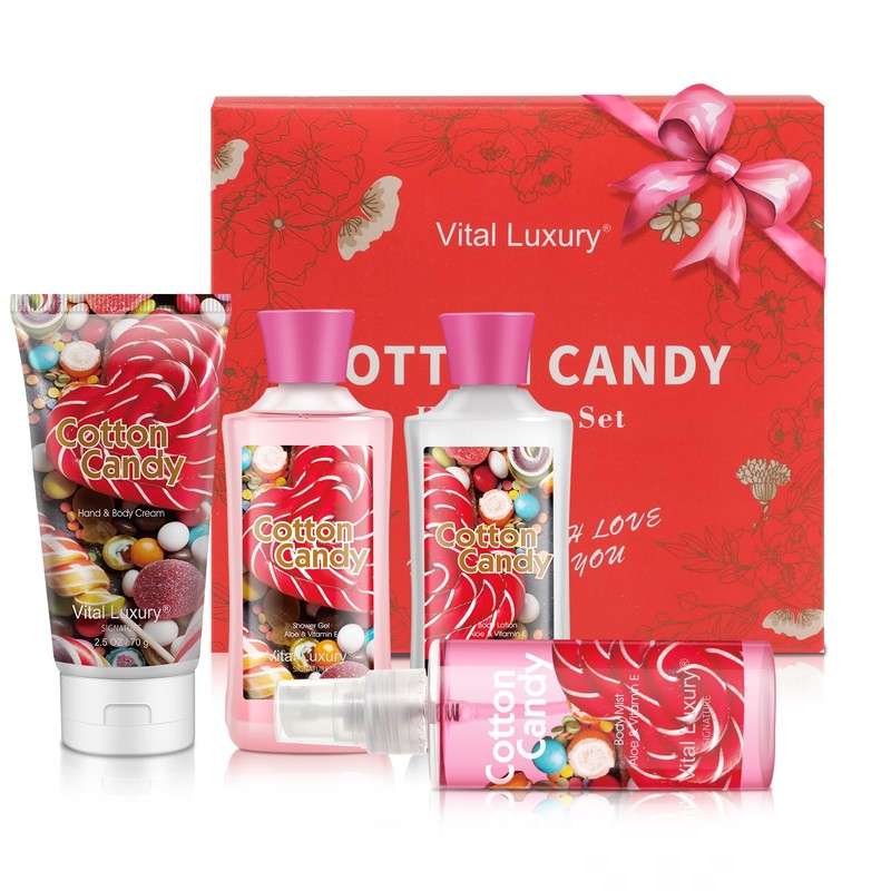 Set De Regalo Para Baño Y Cuerpo De Algodón De