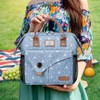Lekebaby Insulated Lunch Bag for Women Leakproof Wide Open Lunch