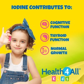 Health4All Kids Sea Kelp Iodine 75µg Chewable Tablets, 90 Tablets 