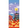 Mt. Fuji Illustration Tenugui Autumn Leaves 5-tiered Tower