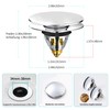 Sink Plug, Universal Pop Up Plug, Sink Drain Strainer, Drain
