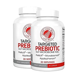 Silver Fern Brand Prebiotic Fiber Supplement – 2 Pack – Non-GMO XOS for Gut Microbiome & Digestive Balance – Vegan Capsules (Pack of 2)