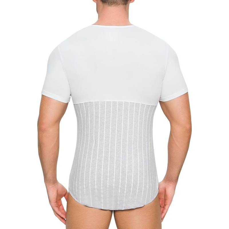 Landofgenie - Body de algodón para hombre, con leotardo, entrepierna