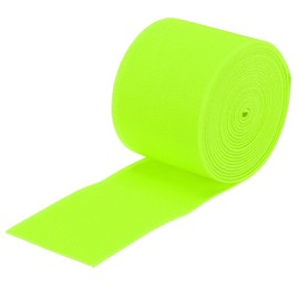 MECCANIXITY Cintas Elásticas para Coser de Doble Cara 5cm(2") 3 Yardas/8 Pies Amarillo Brillante Banda Elástica de Punto de Alta Elasticidad para Pelucas, Cinturones, Pantalones