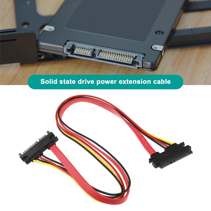 Create idea 2PCS 7+15 22 Pin SATA Male to Female