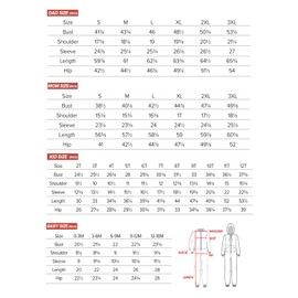 Neufigr Family Christmas Pajamas Matching Sets, Christmas Onesie Holiday Family Sleepwear Sets Long Sleeves(E1107034)