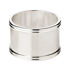 Edzard Round Silver-plated Napkin Rings, Diameter 4 cm, Set of 2