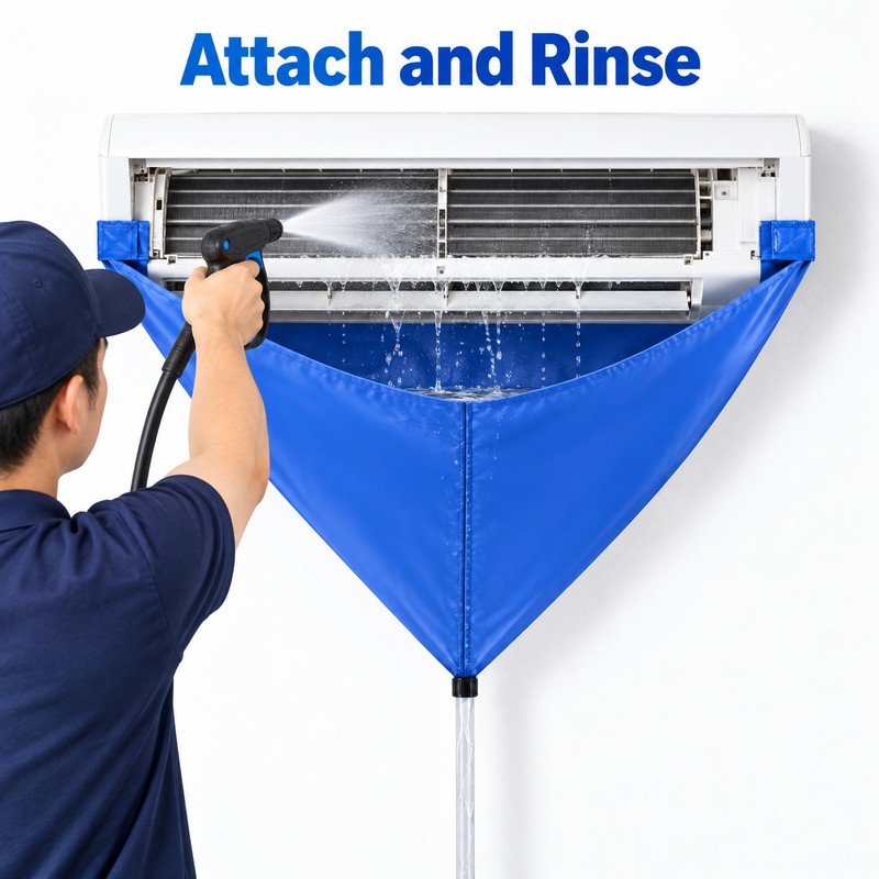 Air Conditioner Cleaning Kit for Wall-Mounted AC – PVC Drain