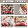 1PC 16x7ft Christmas Red Truck Garage Door Banner Decorations