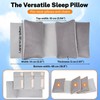 Head Support Pillow with 3 Side Pillows,Wheelchair Headrest, Adjustable Neck