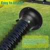 Lawn Vacuum Hose Adapter PP Lawn Tractor Leaf Vacuum Hose