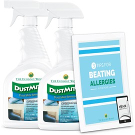 DustmiteX Dust Mite Spray - Dust Mites Remover + Flea Killer for Allergy & Asthma Relief for Cleaning in Home, Bed, Pet Bedding, & Furniture, Anti Allergen Dust Mites Killer