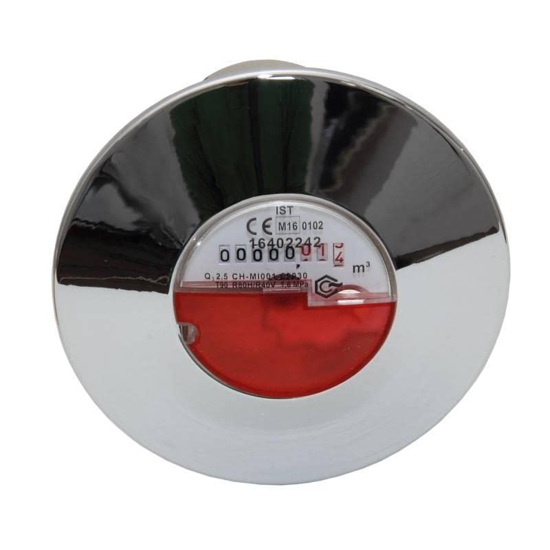Push Rosette Chrome-Plated for Home Water Meter Coaxial