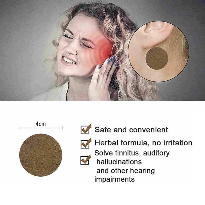 Tinnitus Patch Ear Hearing Loss Sticker Herbal Extract Plaster Health