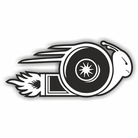 folien-zentrum - Turbo Snail Turbo Snail 15.5 x 7 cm - Car Sticker - JDM Tuning OEM Decal Stickerbomb Bombing Fun 163