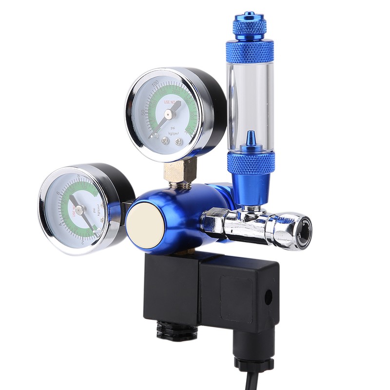 G5/8 Aquarium CO2 Regulator Check Valve Bubble Counter with Solenoid