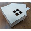 Chirpy & Goose House Shaped Wooden Wall Shelf, 22cm x