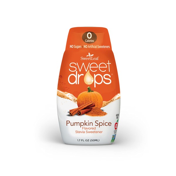 SweetLeaf Sweet Drops Especia de calabaza, 50 porciones, transparente
