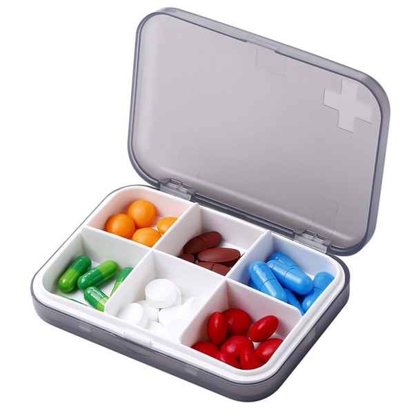 ZDQZC Pill Organizer - Portable Pill Box Small Pill Container