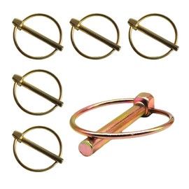 6 Pcs Lynch Pins Multi-Functional Safety Linch Pin with Ring Lock Pins for Boat Kayak Canoe Trailer Tractor Trolley Mowers