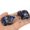 Justinstones Sodalite Healing Crystal Guardian Turtle Tortoise Pocket Stone Figurines