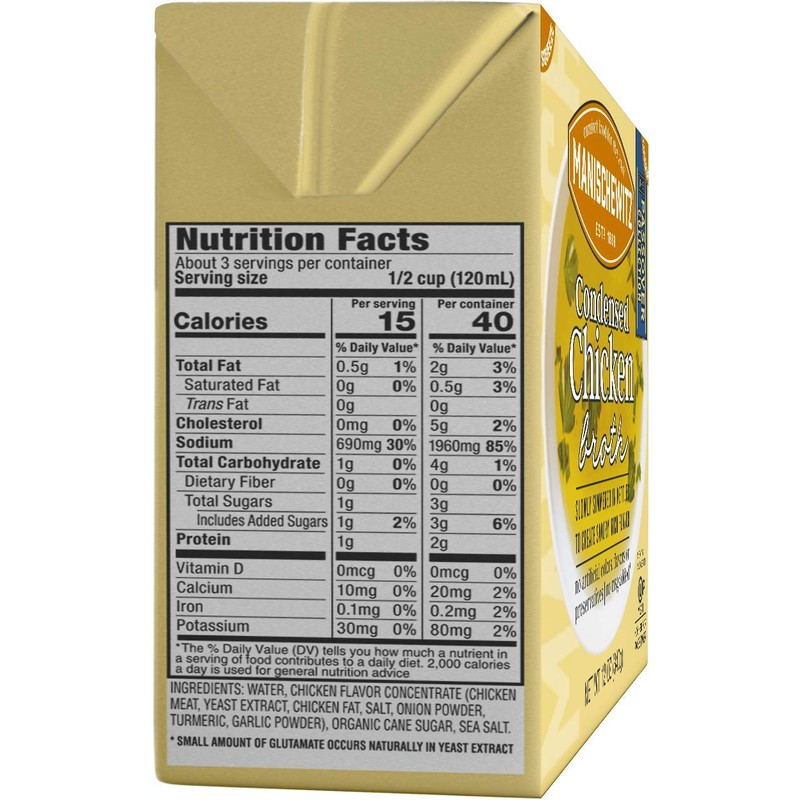 Manischewitz Condensed Chicken Broth 12oz (6 Pack), Flavorful, Kettle Cooked,
