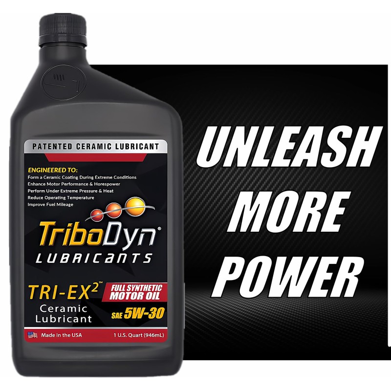 TriboDyn TRI-EX2 Synthetic Motor Oil with Ceramic Coating (5W-30, 5