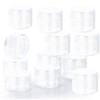 SZSL Transparent Storage Case, For Cosmetics, Divided Containers, Round Case