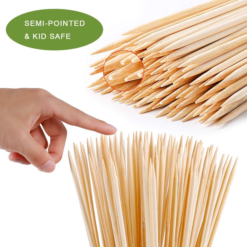 300 PCS Bamboo Marshmallow Roasting Sticks, SMores Skewers for Fire