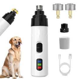 Silent Groom Pro Nail Grinder: Silent Groom Pro for Dogs and Cats, Pet Paws Grooming Smoothing Tool, USB Rechargeable Pet Nail Grinder with Replacement Grinding Heads