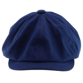 Trendy Apparel Shop Gorra de algodón de gran tamaño XXL Newsboy, Azul Marino, XX-Large