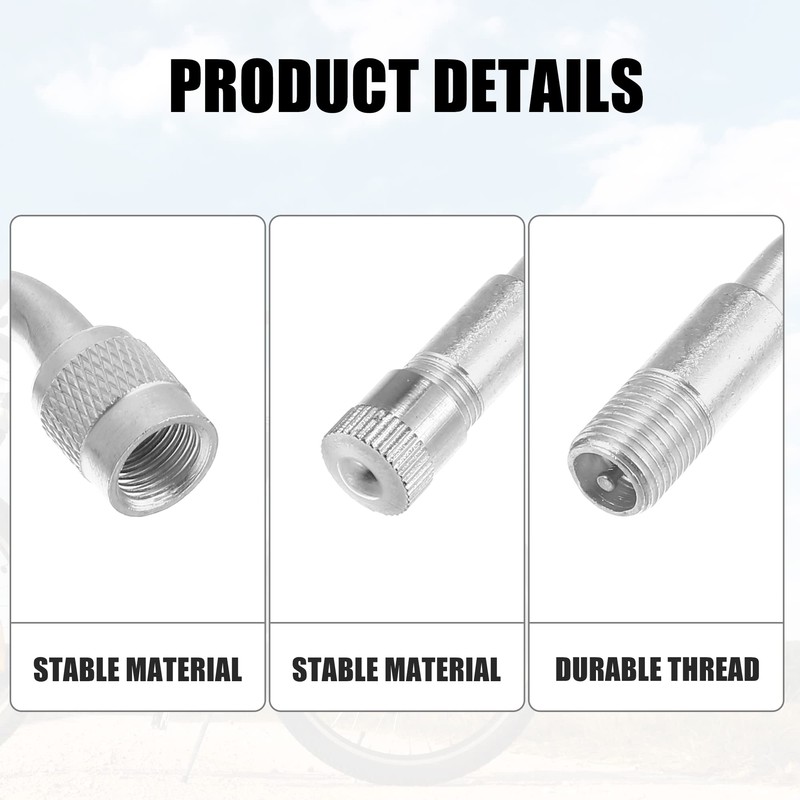 QUARKZMAN 2 Pieces 45 Degree Tyre Valve Air Valve Stem