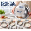 Stainless Steel Rice Washing Bowl for Rinsing & Draining –