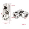 TOP-VIGOR Rotatable Universal Joint Shaft Coupling 6mm to 6mm Inner