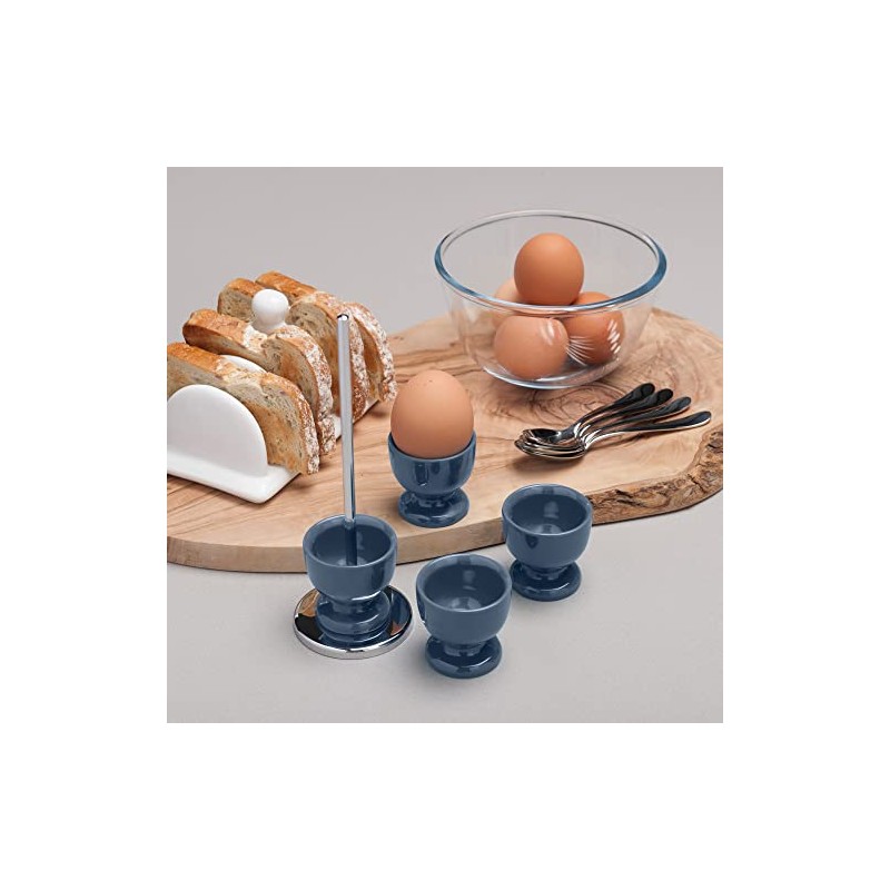 Zeal G277K Set of Egg Cups, Melamine, Provence Blue