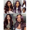 Julia Hair Black Cherry Loose Wave Wig 13x4 HD Lace