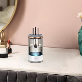 Electric Makeup Brush Cleaner - Automatic Makeup Brush Cleaner | Machine For Deep Cleaning All Types Of Brushes | Portable Makeup Brush Cleaning Solution, Cosmetic Brush Cleanser Tool