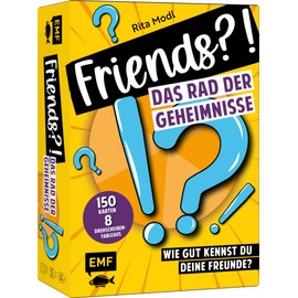Friends?! The Wheel of Secrets: How Well Do You Know Your Friends?: The Party Game with Eight Turntable Tableaus and 150 Fun Questions for 3-6 People from 12 to 111 Years