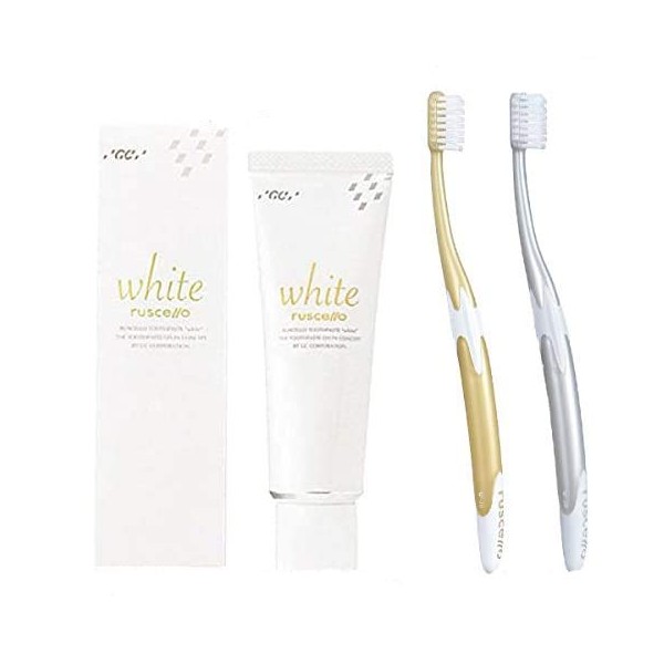 GC ruscello Toothpaste Paste Lucero White (100g) 1 x Ruscello Toothbrush