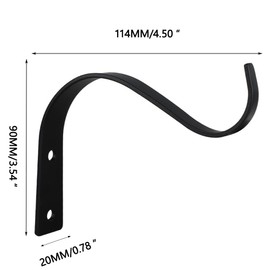 SEIWEI Plant Holder Iron Wall Hook, Hanging Basket Wall Holder Hook for Bird Feeders, Planters, Lanterns, Wind Chimes