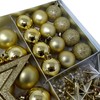 ToCi 45 Piece Christmas Tree Decorations with Star Beads