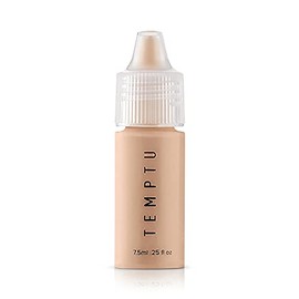 Temptu S/B Base líquida maquillaje: base de silicona natural para cepillo para polvo de aire, esponja o aplicación de pinceles – Cobertura completa de