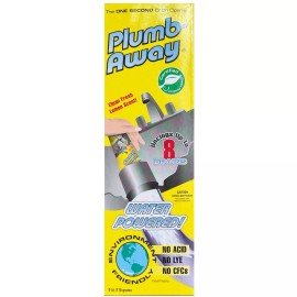 Plumb Away Drain Clog Remover & Cleaner-NO Chemicals-Easy to use- REFILL CAN