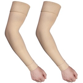 Ailaka Medical Compression Arm Sleeves for Men Women - 20-30 mmHg Lymphedema Compression Sleeves Support for Arms Pain, Swelling, Edema, Post Surgery Recovery, Tendonitis