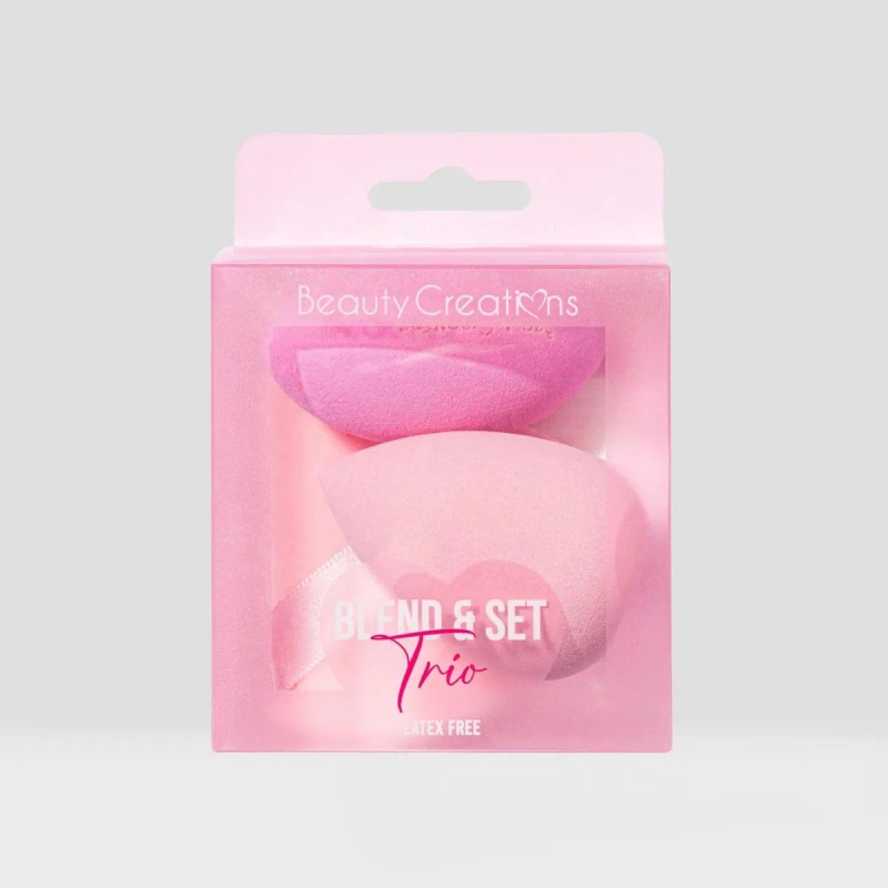 Beauty Creations - Trío De Esponjas Y Borla Blend &